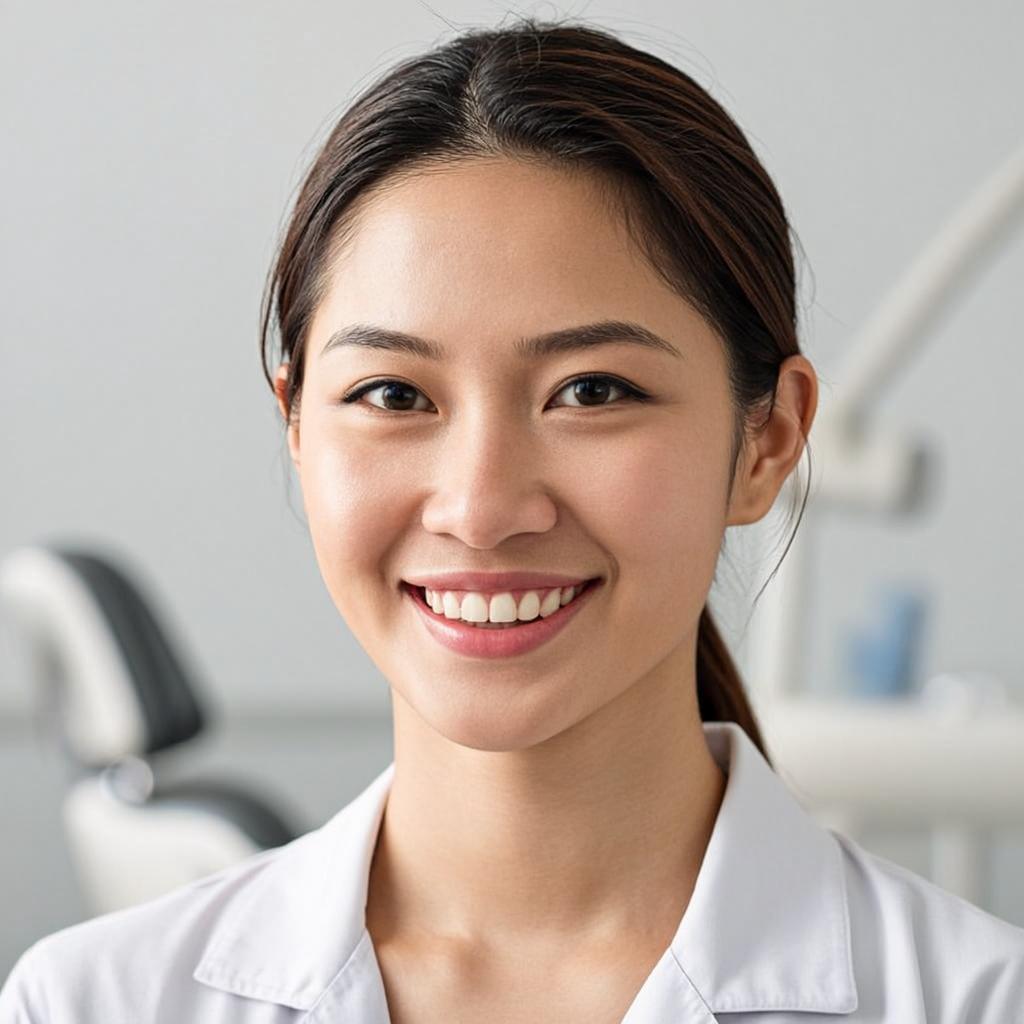 Happy patient with beautiful smile